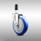 Service Caster 5 Inch 316SS Blue Polyurethane Wheel Swivel 1-3/8 Inch Expanding Stem Caster SCC-SS316EX20S514-PPUB-BLUE-138 - alternate 1